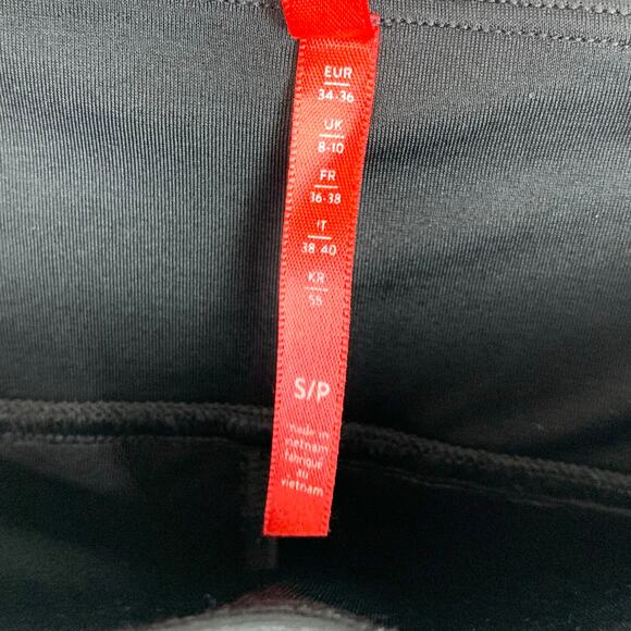 Spanx Faux Leather Tummy Shaping High Waist Compression Leggings Black Small - Picture 5 of 10